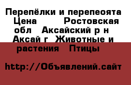 Перепёлки и перепеоята › Цена ­ 20 - Ростовская обл., Аксайский р-н, Аксай г. Животные и растения » Птицы   